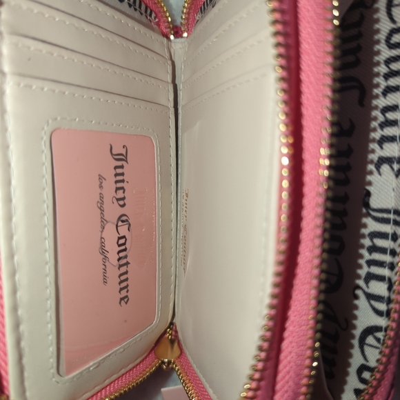 Juicy Couture Pink Crossbody Baguette Bag W/ Wallet Gold Chain Cute Y2K NWT - Picture 15 of 15